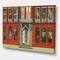 Designart - Red Facade of Shop In Paris II - French Country Canvas Wall Art Print
